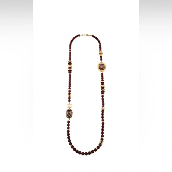 Chanel scarab deals necklace
